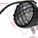 FVRITO 12V LED Front Head Light Lamp for 110cc 125cc 150cc 200cc 250cc TaoTao Coolster Roketa Yamoto Vitacci JCL Kazuma Peace RPS ICEbear Apollo Sej BULL KXD FARM Sunl Kandi ATV Quad 4 Wheeler Go Kart