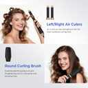 5 in 1 Blow Dryer Brush Set with Air Curler Wrap Hair Styler, Negative Ionic Hair Dryer Brush, Detachable Hair Tool for Curling, Volumizer,Straightener,Drying
