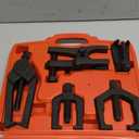 Orion Motor Tech 5-in-1 Ball Joint Separator, Pitman Arm Puller, Tie Rod End Tool Set for Front End Service, Splitter Removal Kit (RB06) (Red)