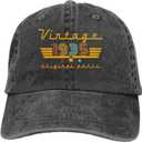 Printed Vintage 1935 1936 1937 1938 1939 1940 1941 1942 1943 1944 Hat, 82 83 84 85 86 87 88 89 90 91 Years Old Baseball Cap (One Size)