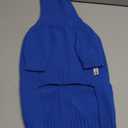 IECOii Dog Sweaters For Medium Dogs Girl Boy,Holiday Knit Doggy Sweatshirt with Sleeve,Turtleneck Thick Warm Dog Sweaters for Winter,Pullover Knitwear for French Bulldog,Boston Terrier(Peacock Blue,L)