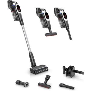 Bosch Unlimited 9 Cordless Stick Vacuum Cleaner - Up to 60 Min Battery, Multi-Surface, Vacuums Pet Hair, Hard Floors and Carpets, HEPA Filter, MicroClean Brush, 3 Accessories, White