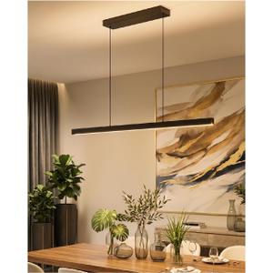 47.2in Linear Pendant Light Kitchen Island,3000K-6000K Dimmable