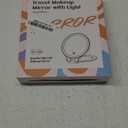 FASCINATE Magnifying Mirror 10X 1X Double Sided Magnification Makeup Vanity Mirror Rechargeable Lighted Mirror with 3 Color Lighting Modes Adjustable Rotation LED Vanity Desk Mirror Gift for Women White