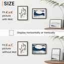 5x7 Picture Frame - 5 x 7 Thin Aluminum Photo Frames with 4x6 Removable Mat - High Definition Plexiglass - Ideal for Wall or Tabletop Display - Wall Hook Hanging Hardware Included - Black, Set of 1