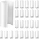 Jetec 32 Pcs PVC Pipe Clips Pool Cover Clamps for Above Ground Pool Greenhouses, Row Covers, Garden, Shelters, Bird Protection, 2.4 Inch Long(for 1 Inch PVC Pipe,White)