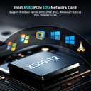10Gb Dual LAN Base-T PCI-e Network Card, Intel X540 Controller, NICGIGA 10Gbps Ethernet Adapter, 2 * 10Gbe RJ45 Port, 10G NIC Card, Support Windows/Windows Server/Linux/Vmware/ESX