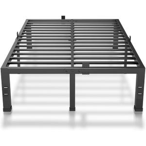 Superay 14 Inches Bed Frame Queen Size, Heavy Duty Metal Platform Bed Frame No Box Spring Needed, Easy Assembly, Noise Free Bedframes with Mattress Slide Stopper