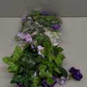 JUSTOYOU 2 Pack (15.8FT) Fake Rose Garland, Artificial Roses Vines Flower Garland Hanging Floral Vine Wedding Home Backdrop Party Arch Arrangement Decoration (Purple)