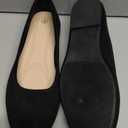 Shupua Flats for Women Round Toe Flat Shoes Dressy Black Ballet Flats Comfortable Womens Dress Shoes Ballerina Flats for Work, Size 8