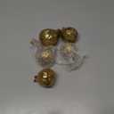 Creative Co-Op Resin Figs with Gold Finish (Set of 5 Pieces)