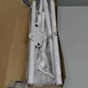 Double Curtain Rod Set, Wrap Around Blackout Drapery Rod for Room Darkening Panels, 48 to 88 Inches, White