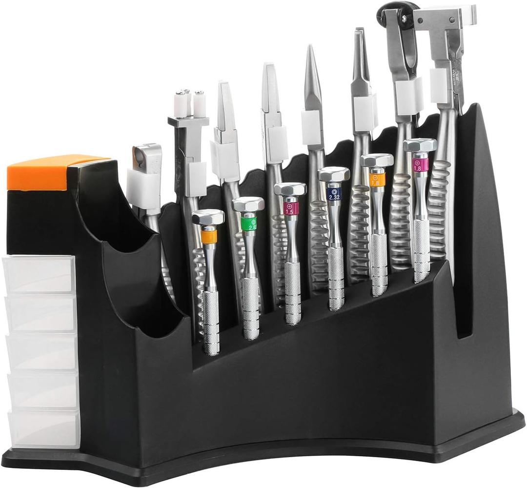 Deluxe 14pcs Optical Eyeglass Repair Tool Kit Stainless Steel Glasses Repair Set with 8 Pliers and 6 Screwdrivers