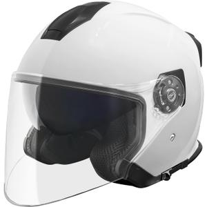 VCAN V88 3/4 Open Face Motorcycle Scooter Helmet ECE & DOT Approved, Large