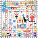 Carnival Circus Fondant Silicone Molds Amusement Park for Baby Shower Birthday Cake Decoration, Cupcake Topper, Chocolate, Epoxy Resin, Polymer Clay 32-cavity