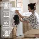 Christmas Shower Curtain 72Wx72L Inch Winter Snowflake Merry Xmas Cute Snow Bathroom Set Red Grey Snowflakes Happy New Year Snowy Holiday Kids Bath Curtain Bathtub Accessories Home Decor