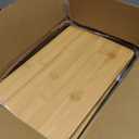 Bag Dispenser 2 Pack, Acrylic Garbage Bags Dispenser with Bamboo Top, Extra Large Bag Holder Dispensers Under Sink for Kitchen, Cabinet, Laundry Room, Pantry Organizer and Storage (Clear)