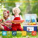 19Qt Insulated Portable Cooler Leak-Proof Ice Chest Lunch Box Hard Coolers with Extra Ice Pack for BBQ, Camping, Pincnic