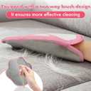 New-Craft Pet Hair Removal Glove | Anti-Static, Reusable | for Dogs & Cats | Works on Pet Beds, Carpets, Sofas, Car Seats, Hair-Prone Clothes (Pink) (Pink)