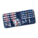 Lewis N. Clark Travel Pill Organizer, for Vitamins, Medication, Prescriptions, Or Medicine Storage, 16 Slot Pouch, Navy