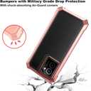 Ailiber for HMD Vibe 4G Clear Case with Screen Protector, [Not Fit HMD Vibe 5G], Dual Layer Shockproof Bumper, Clear Transparent [Anti Yellowing], Slim Scratch-Resistant Cover-Rose Gold