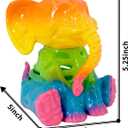 2 x Seasons 5.25" Rainbow Elephant Skeleton Halloween Decoration for Crazy Bonez Animal Skeleton Line