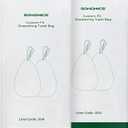 SONGMICS Heavy Duty Bin Liners, 30L Kitchen Bin Liners, Pre-Separated, Bag Code 30A, 2 Rolls, 90 Pieces, White KRB30A02