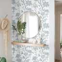 3 x Peel and Stick Wallpaper Floral Wall Paper Modern Contact Paper Boho Bedroom Bathroom Wallpaper Peel and Stick Blue and White Removable Self-Adhesive Wall Decor Vinyl Roll 17.3" x 118"