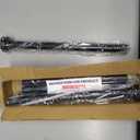 ENJOYBASICS 2 Pack Adjustable Spring Tension Curtain Rods 32 to 66 Inches, Stainless Steel Matte Black Shower Rod No Drilling for Window, Bathroom, Closet, Room Divider, 7/8" Diameter, Black