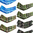 8 Pairs Arm Sleeves UV Sun Protection for Men Women Cooling Tattoo Cover Up Sleeves