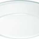 Juno SlimBasics 6 Inch LED Ceiling Light, LED Surface Mount Downlight for Shower Light or Closet Lighting, 3000K Neutral White, Tapered Trim, Wet Rated, Matte White (JSBT 6IN 30K 90CRI MW WL M6)