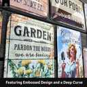 3 x Vintage Tin Sign - Gates Closed Chickens, Decor for Coop & Outdoor, Chicken Lover Gifts, Metal Signs 12x8