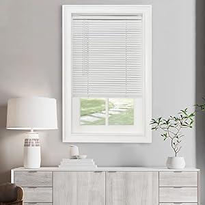 Cordless Light Filtering Mini Blind, 36 x 48 in, Pearl White
Cordless Lift and Light-Filtering Control: Slat-Based Blind Construction with Adjustable Light Control.
