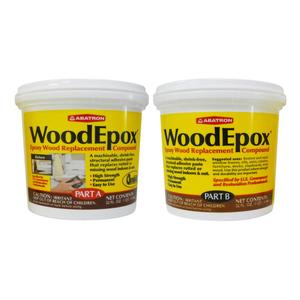 Abatron WoodEpox Kit - 2 Quart - 2-Part Structural Epoxy Adhesive Filler - Wood Filler Putty (64 fluid ounce)