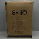 Coolife Suitcase Set 3 Piece Luggage Set Carry On Travel Luggage TSA Lock Spinner Wheels Hardshell Lightweight Luggage Set(White, 3 piece set (BP/TB/20))