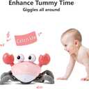 control future Baby Girl Toys Tummy Time: Pink Crawling Crab Babies Montessori Toy Learning 36 Months 3 Year Old Birthday Infant Girls Valentines Gifts Stuff 0 1 2 Essentials
