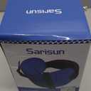 Travel Pillows for Airplanes, Airplane Pillow for Long Flight, Airplane Head Strap with Eye Mask for Sleep, Travel Neck Pillow for Car Road Trip, 360 Support Headrest, Stop Bobblehead, Black