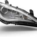 Headlights Assembly Compatible with Chrysler Pacifica 2017-2020,Headlamp Chrome Trim Passenger Side Replacement CH2519153 68228946AI (Right Halogen)