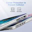 Case for M5 MacBook Pro 14 inch 2026 Model A3427 A3426 Fit 2025-2021 Model A3434 A3112 M4 A3112 A3401 A3185 M3 A2918 A2992 M2 A2779 M1 A2442 Pro/Max Cover, Fluid Art Flowers