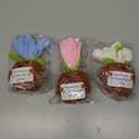 Wavwavw 3 Pcs Teacher Appreciation Gift Positive Flower Handmade Crochet Doll Thank You for Helping Me Grow Gift Teacher Appreciation Week Gifts for Women(Lily Flower)