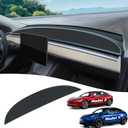 2 x 
Leather Dashboard Cover for Tesla Model 3/ Y - Surface Dash Mat Compatible with Tesla Model 3 Model Y 2017-2024 Interior Dashboard Pad Decorative Accessories for Anti-Glare & Sun Protection