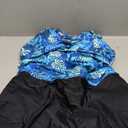 Womens Tankini Bathing Suits with Skirt Two Piece Tummy Control Swimsuits Ladies Swimwear (X-Large, Blue Leaf)