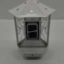 Metal Bird Feeder with Camera and 74.5 Inch Pole - Smart Camera Bird Feeder Solar Powered with 2K Live Stream for Backyard, AI Identify Auto Capture Videos, Unique Outdoor Gifts for Mom and Dad