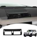 Car Center Console AC Air Vent Outlet Cover Trim for Land Rover Defender 90 110 130 2020-2024 Air Conditioning Frame Panel Cover Trim Interior Accessories (Gloss Black)