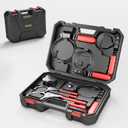 Oil Filter Wrench Set, 8 Piece Adjustable Oil Filter Pliers 2-3/4" to 5-1/4", 9" & 12" Universal Oil Filter Removal Tool with 1/2" to 3/8" Adapter, Organized in Storage Case (8-Piece Set)