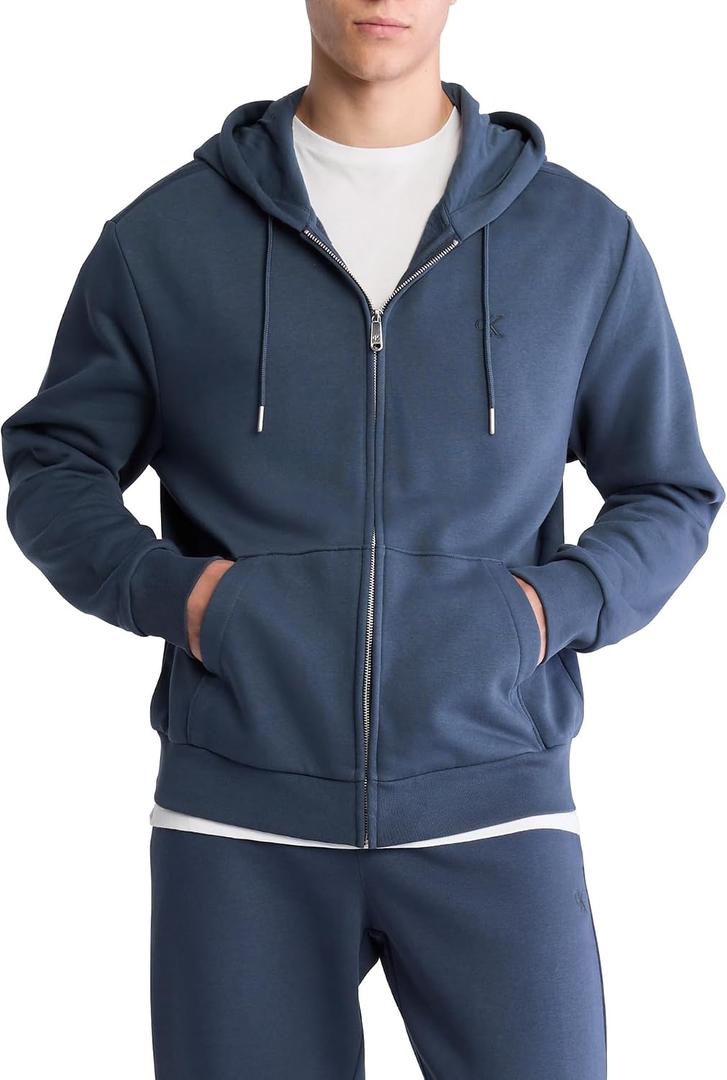 Calvin Klein Men's Relaxed Fit Archive Logo Fleece Full Zip Hoodie (M)