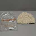 Phantomon Lace Doilies Handmade Crochet Placemats Cotton Doilies Cloth Lace, Pack of 4, Oval Shape, 10 x 14 inch (Beige)