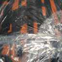 45L Gym Bag for Men & Women, Tactical Military Duffle Bag for Travel Weekender Gym Workout Deployment, Large Sports Bag for Hockey Football Baseball Soccer Basketball & Team training (Black&Orange Graffiti)