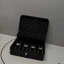 KYODOLED Locking Cash/Money Saving Organizer Box with Lock Safe with Key and Cash Tray, Black, 11.81Lx 9.45Wx 3.54H inches, XL Large