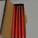 CANDWAX 12 inch Red Taper Candles Set of 4 - Dripless and Long Burning Red Candlesticks - Perfect as Christmas Candlesticks for Dinner or Holiday Home Decor - Christmas Candle Sticks